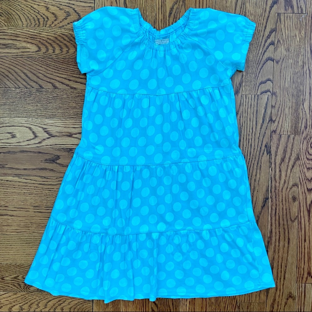 Garnet Hill Girls Sz. 10 Polka Dot Knit Dress